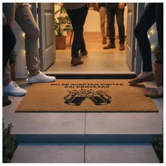 MORLAN - Alfombra Limpia Pies Tapete Personalizada No Entra sin Cerveza