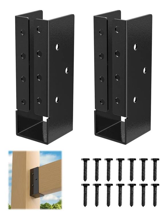 2pcs Soporte Para Viga Cepillada De 2x6pulgada