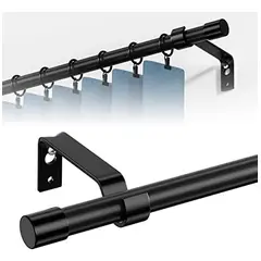 GENERICO - Barra De Cortina Telescópica 91-223cm Con Soportes