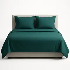 ARMONIA - Set de Sábanas Lisas Plaza y Media 800 Hilos Algodón