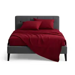 ARMONIA - Set de Sábanas Lisas Plaza y Media 800 Hilos Algodón