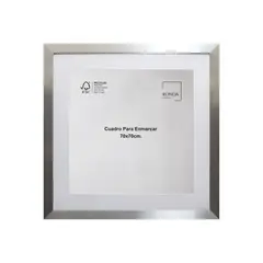 RONDA - Cuadro para enmarcar 70x70 CM Plateado