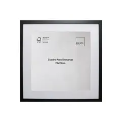 RONDA - Cuadro para enmarcar 70x70 CM Negro