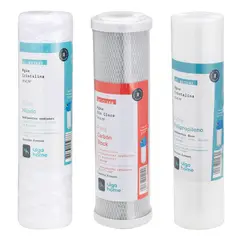 VIGAHOME - Pack 3 Filtros - Hilado, Carbón Y Polipropileno