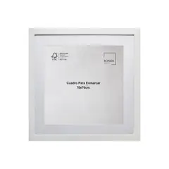 RONDA - Cuadro para enmarcar 70x70 CM Blanco