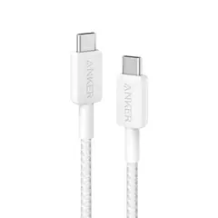 ANKER - Cable 322 USB-C a USB-C 18m 6ft Braided - White