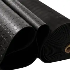GENERICO - Piso De Goma Estoperol Negro 3mm Espesor De 130cm Ancho Rollo 20mt