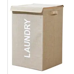 HD HOGAR SPA - Caja Organizadora Canasto Ropa Sucia Plegable Con Tapa