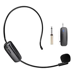 GENERICO - Microfono Megafono Inalambrico Amplificador De Voz Bluetooth Color Negro