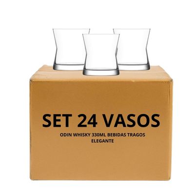 Generico Set 24 Vasos Derin Whisky 300Ml Bebidas Tragos