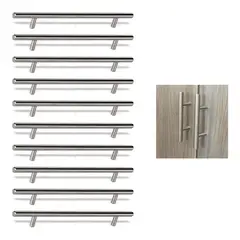 GENERICO - Pack 10 Tiradores Inoxidables 15 Cms