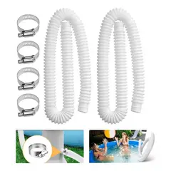 KUANGYE - Kit 2 Mangueras Filtro Piscina Para Intex Bestway 150cm