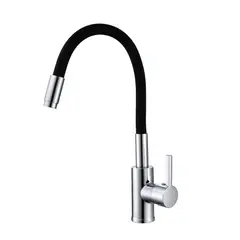 DUSCHY - MONOMANDO FLEXIBLE NEGRO BASIC PLAVAPLATO