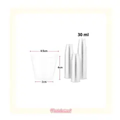 PASTELERIUS - X200 Vasos Plasticos Pocillos Para Postre Vaso Shot 30ml Transparente Pocillos Para Postres 40ml