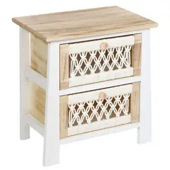 OEM - Velador Mesa De Noche Comoda Mueble Dormitorio Tejido