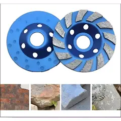 GENERICO - Disco De Desbaste Diamante 4.5 Pulgadas De Granito, Concreto Color Azul