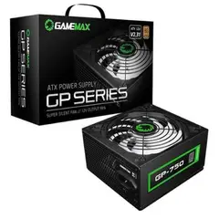GAMEMAX - Fuente de Poder 750W - GP-750 80 Plus Bronze
