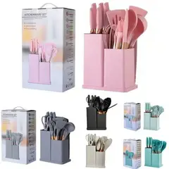 GENERICO - Set Utensilio De Cocina 19 Piezas Todo Incluido De Silicona color al azar