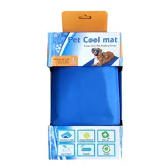 GENERICO - Manta Gel Talla L Diseño Lisa Frio Refrescante 90x50cm Azul