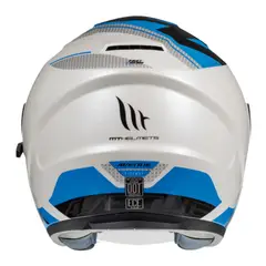 MT - Casco para moto Avenue SV Sideway C7 Azul Perla Brillo