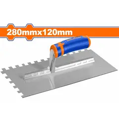 WADFOW - Espátula Para Yeso Llana Dentada Empaste 280x120 Mm