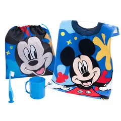 MASHINI - Set Higiene Párvulo Infantil Diseño Mickey 4 Piezas - PS