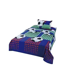 GENERICO - JUEGO DE SABANAS INFANTIL 210 HILOS 1 PLAZA PELOTAS