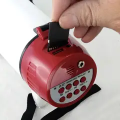 MLAB - Megáfono 25w Sirena Graba Voz Recargable 500m