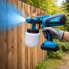 GENERICO - FIGOIMPORT Pulverizador De Pintura 350w Inalambrico 2 Baterías 98v Azul Petróleo