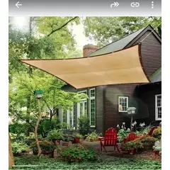 GENERICO - MALLAS SOMBREADORA TOLDO VELA RECTANGULAR COLOR BEIGE