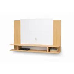 SPACE HOME - Rack Panel para TV 50” Madera Clara MDF Moderno 118,5 cm