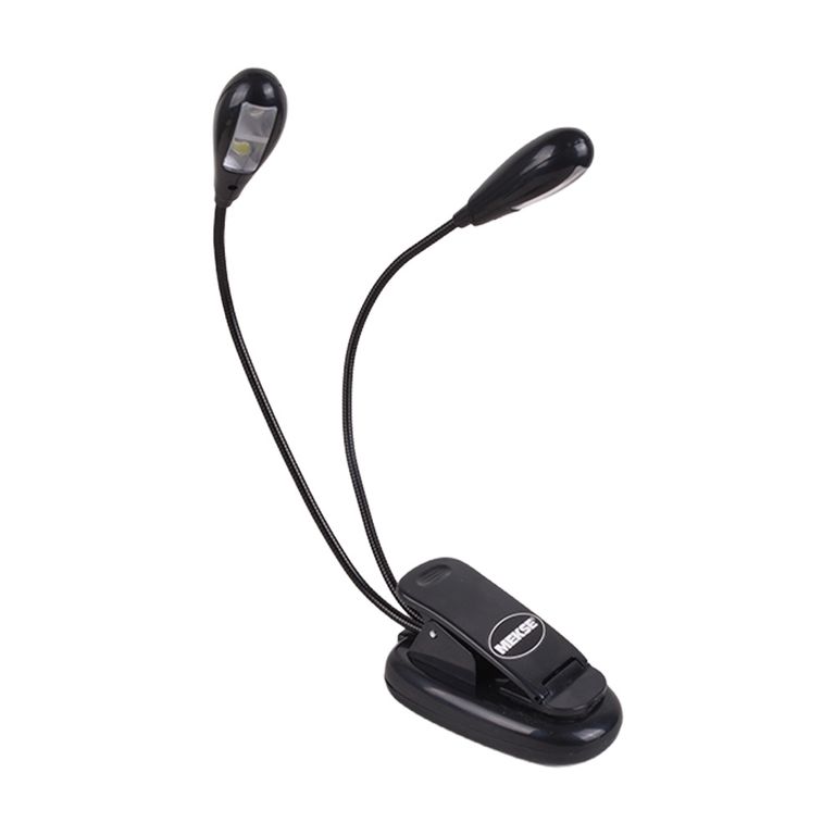 LAMPARA DOBLE 4 LEDS PARA ATRIL PARTITURA MKLED-445