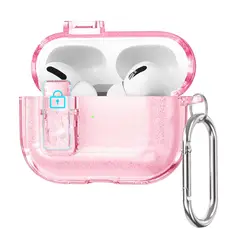 GENERICO - Funda Protectora Reforzada Transparente Para Airpods Pro 3 Rosado