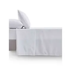 GENERICO - SET DE SABANAS 210 HILOS DORAL 2 PLAZAS BLANCO