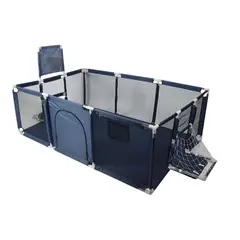 GENERICO - Corral de Seguridad para bebes en Azul de 180x120cm
