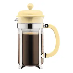 BODUM - Cafetera Prensa Francesa Caffettiera 1 Lts. – Acero Inoxidable y Vidrio Borosilicato