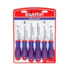 EMTOP - Pack De Destornilladores 6 Piezas ESST0602