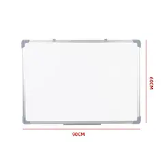 GENERICO - Pizarra Blanca 60x90cm Marco Metalico Para Marcadores