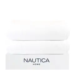 NAUTICA - Pack 2 Toallas de Baño Home 100% algodón alta calidad 76x152cm white