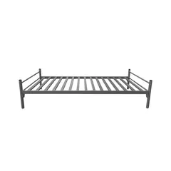 AIRHOUSE - Base de Cama Metálica Single 1 plaza 200x90x46 Gris