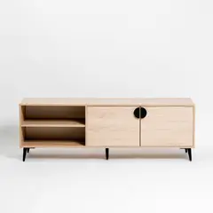 MOBELTEK - Rack Tv 65 Pulgadas Luna Roble Kaiserberg