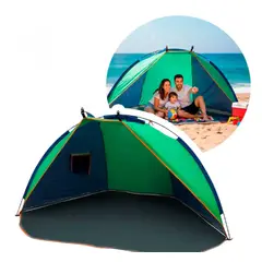 GENERICO - Media Carpa - Paraviento + Protección Solar 220x110cm Playa
