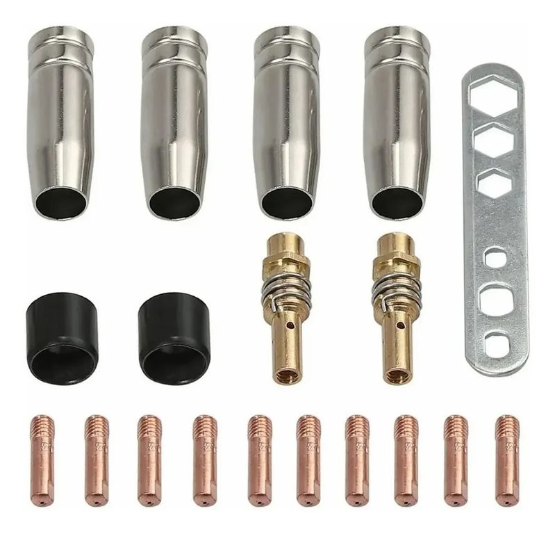 19 Puntas De Contacto De Soldadura Mig/mag 0,8 Mm M6 Boquillas
