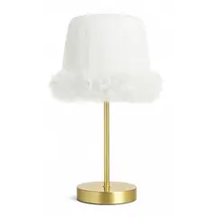 DECORACION CREATIVA - Lampara Velador Linea Cisne Blanco - Base Dorada (Infantil - Juvenil)