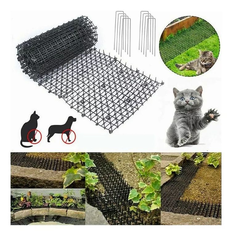 10 Alfombrillas De Miedo Para Gatos Jardín Antigato Tiras 2m