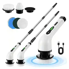 GENERICO - Cepillo Limpieza Eléctrico Inalámbrico Para Hogar 7 En 1 Blanco