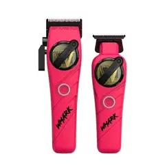 WMARK - Kit Cortadora De Pelo + Trimmer Detailer NG-8613 Rosado