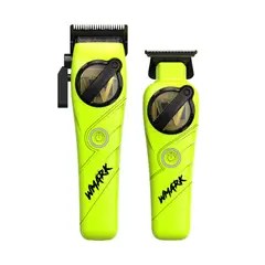 WMARK - Kit Cortadora De Pelo + Trimmer Detailer NG-8613 Verde