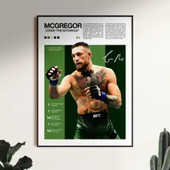 GENERICO - Cuadro Ufc Conor Mcgregor Irlandes Mma + Marco