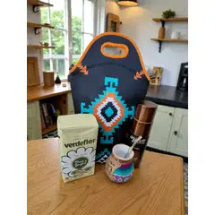 GENERICO - Set Mate + Yerba + Bombilla + Termo Y Bolso Matero